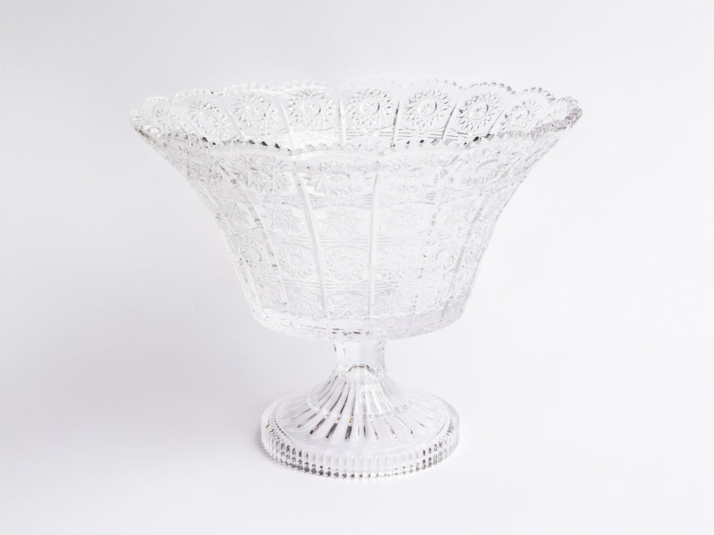 ORION CRYSTAL FOOTED ROUND BOWL