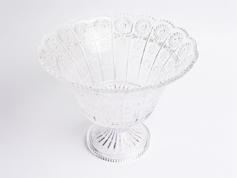 ORION CRYSTAL FOOTED ROUND BOWL