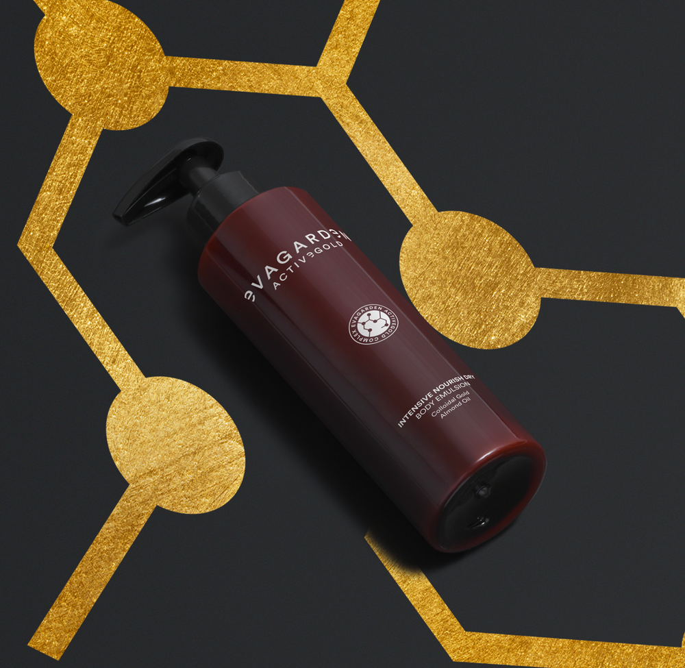 Evagarden Activegold Intensive Nourish Dry Body Emulsion 200ml, still life