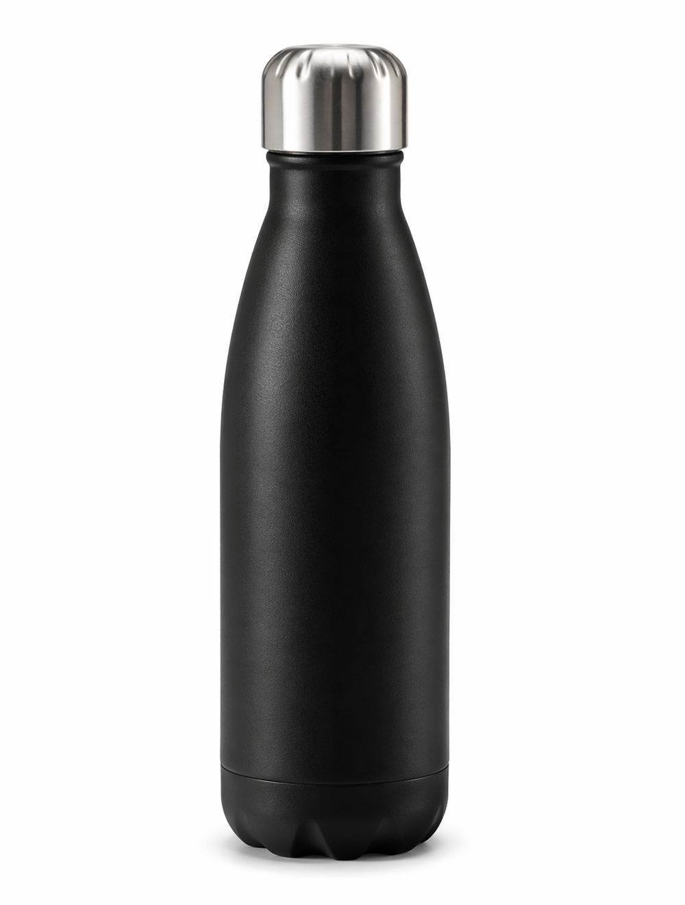 Double-walled vacuum flask in stainless steel matt black 500ml