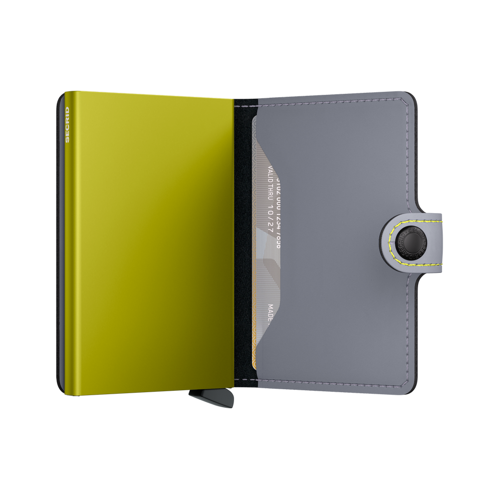 Miniwallet Matte MM-Grey & Lime