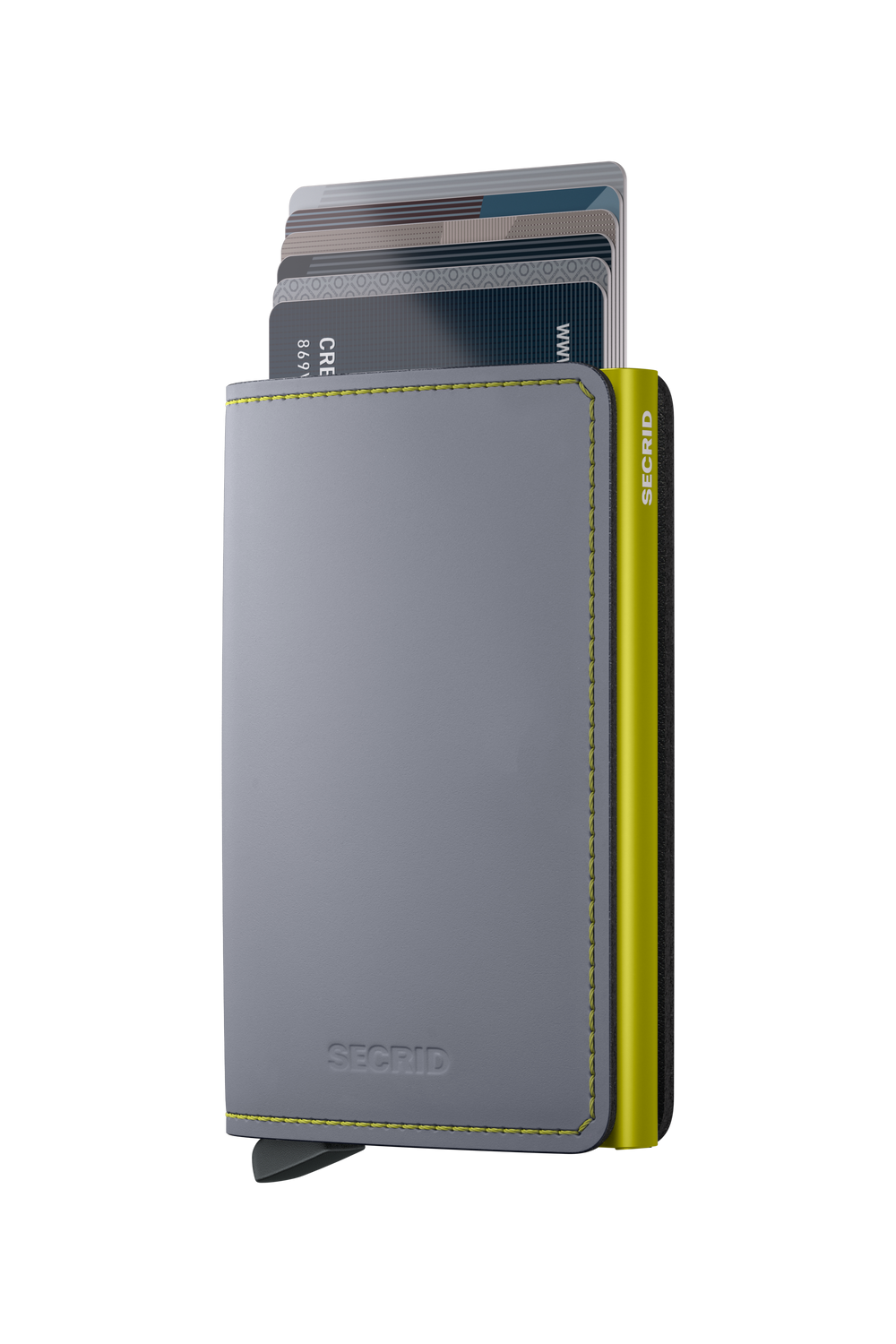 Slimwallet Matte SM-Grey & Lime