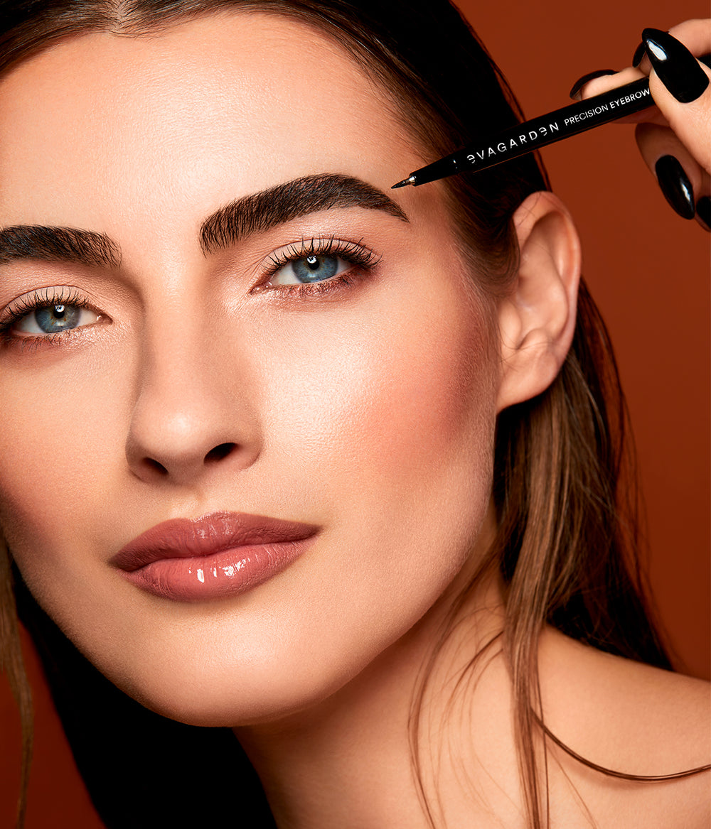 Evagarden Marker Precision Eyebrow Pencil, on model