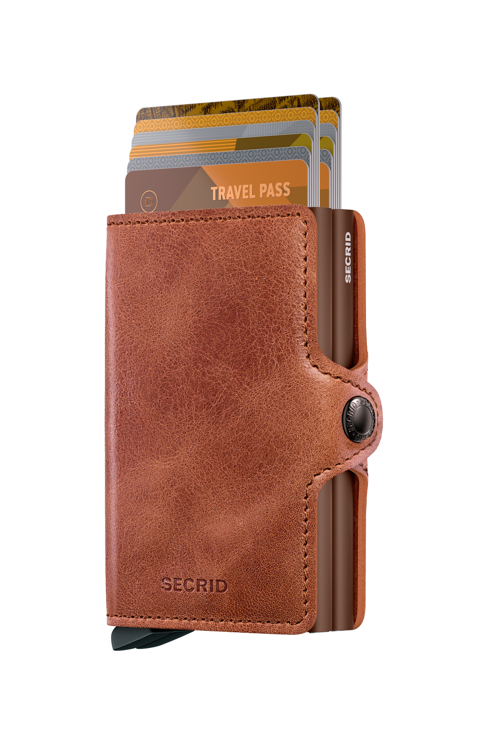 Twinwallet Vintage Cognac TV-Cognac-Brown