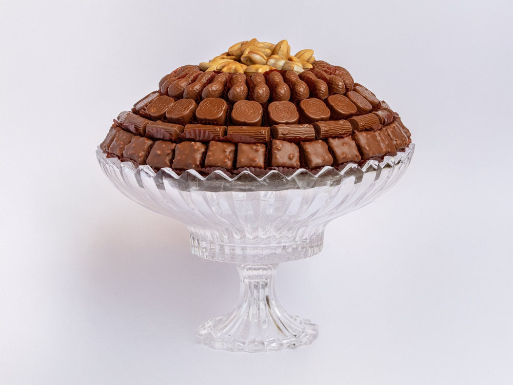 ADELE CRYSTAL FOOTED ROUND BOWL