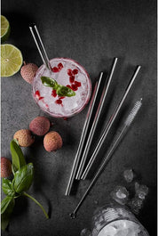 Stainless steel straw FUTURE, 18 cm