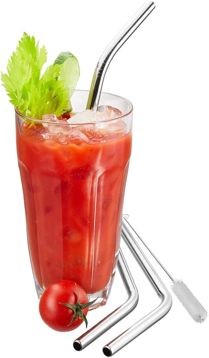 Stainless steel straw FUTURE, 23 cm