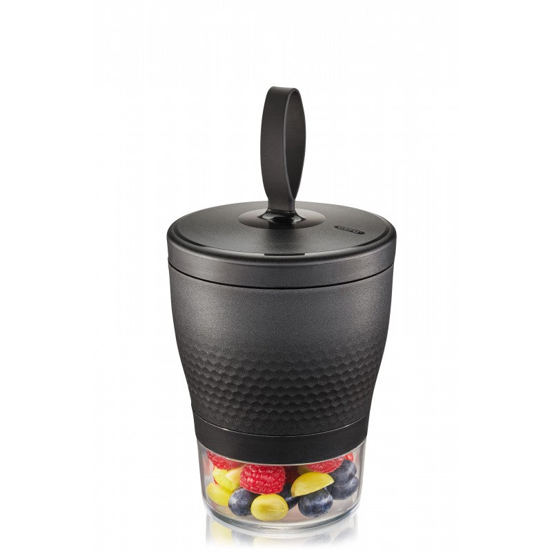 Snack Box FOODIE, 570 ml and 185 ml, black