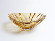 PLANTICA CRYSTAL BOWL 30-AMBER