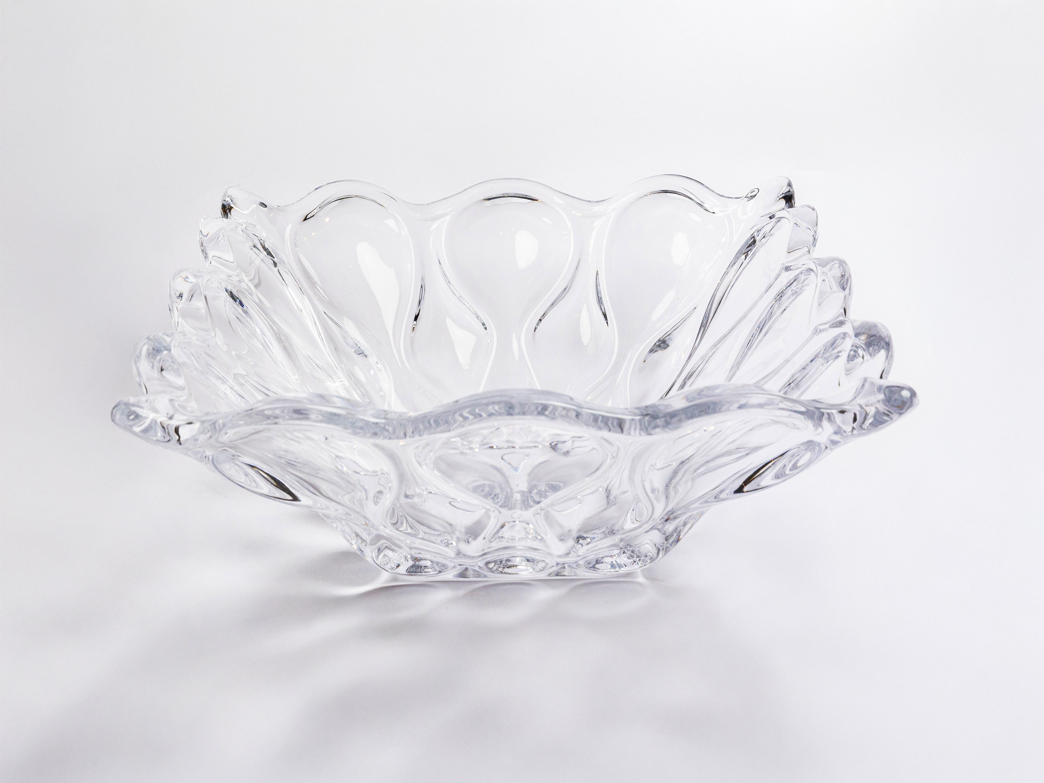 AUGUST OCEAN PATTERN CRYSTAL PLATE 32.5