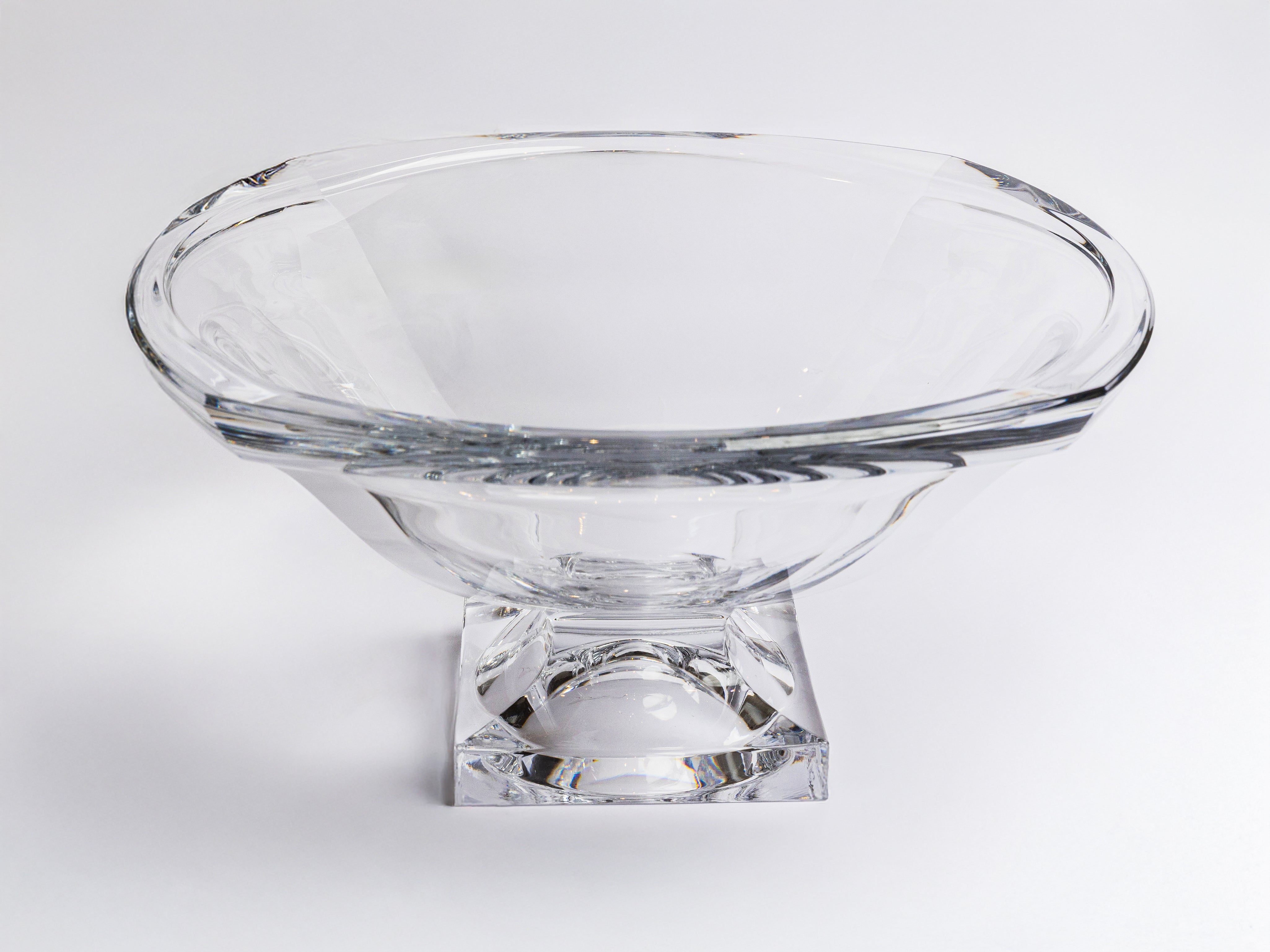 ABBY PEDESTAL CRYSTAL FOOTED BOWL 34