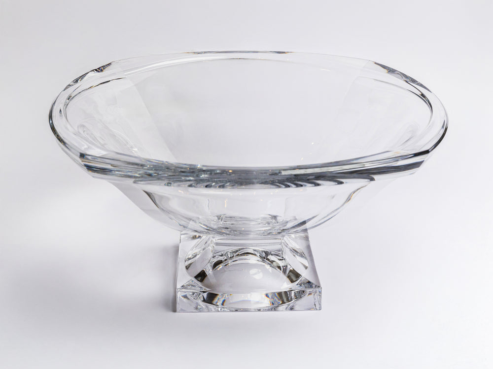 ABBY PEDESTAL CRYSTAL FOOTED BOWL 34