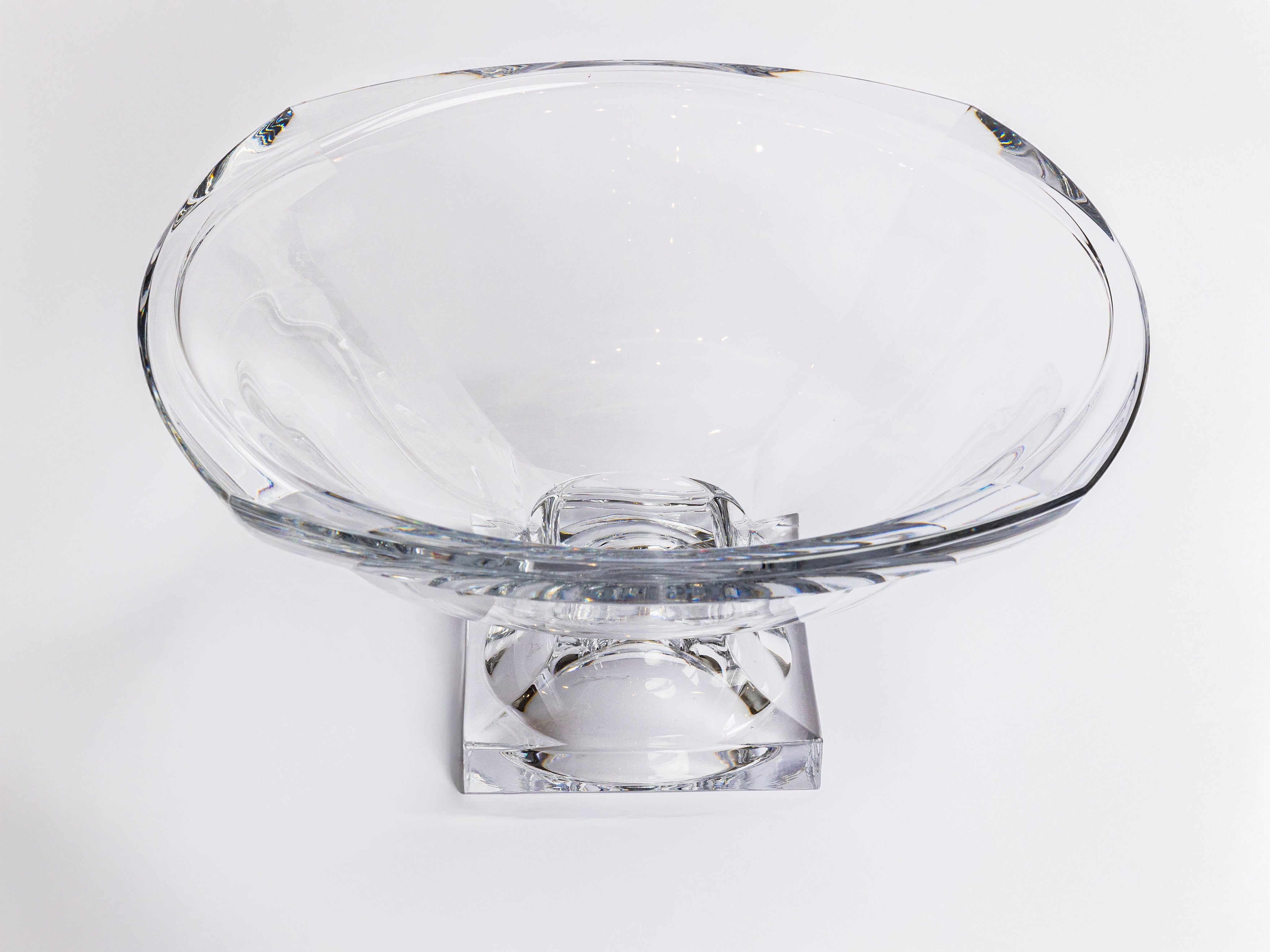 ABBY PEDESTAL CRYSTAL FOOTED BOWL 34