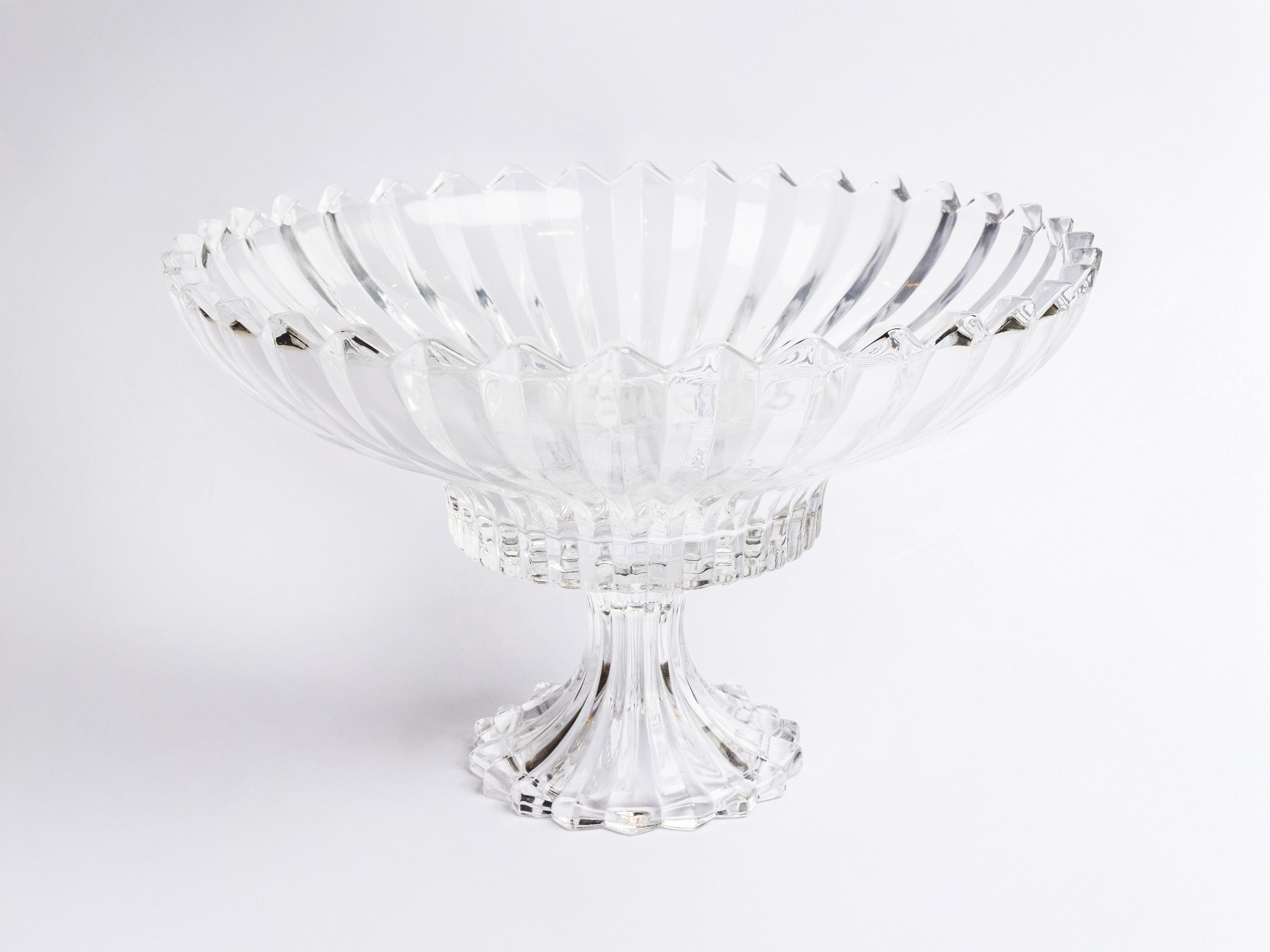ADELE CRYSTAL FOOTED ROUND BOWL
