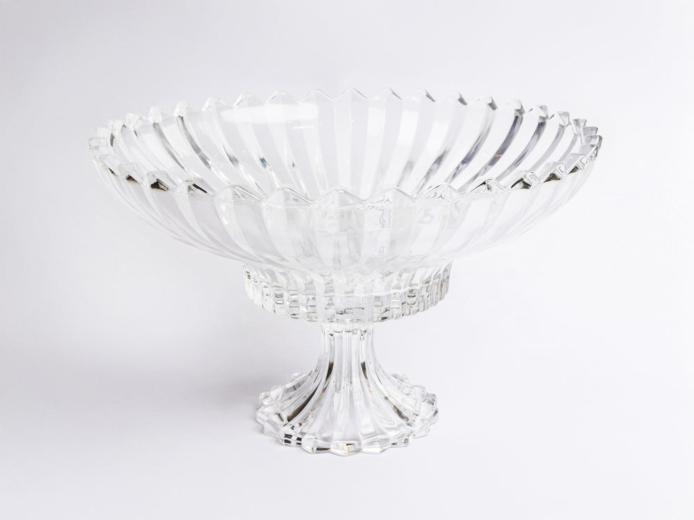 ADELE CRYSTAL FOOTED ROUND BOWL