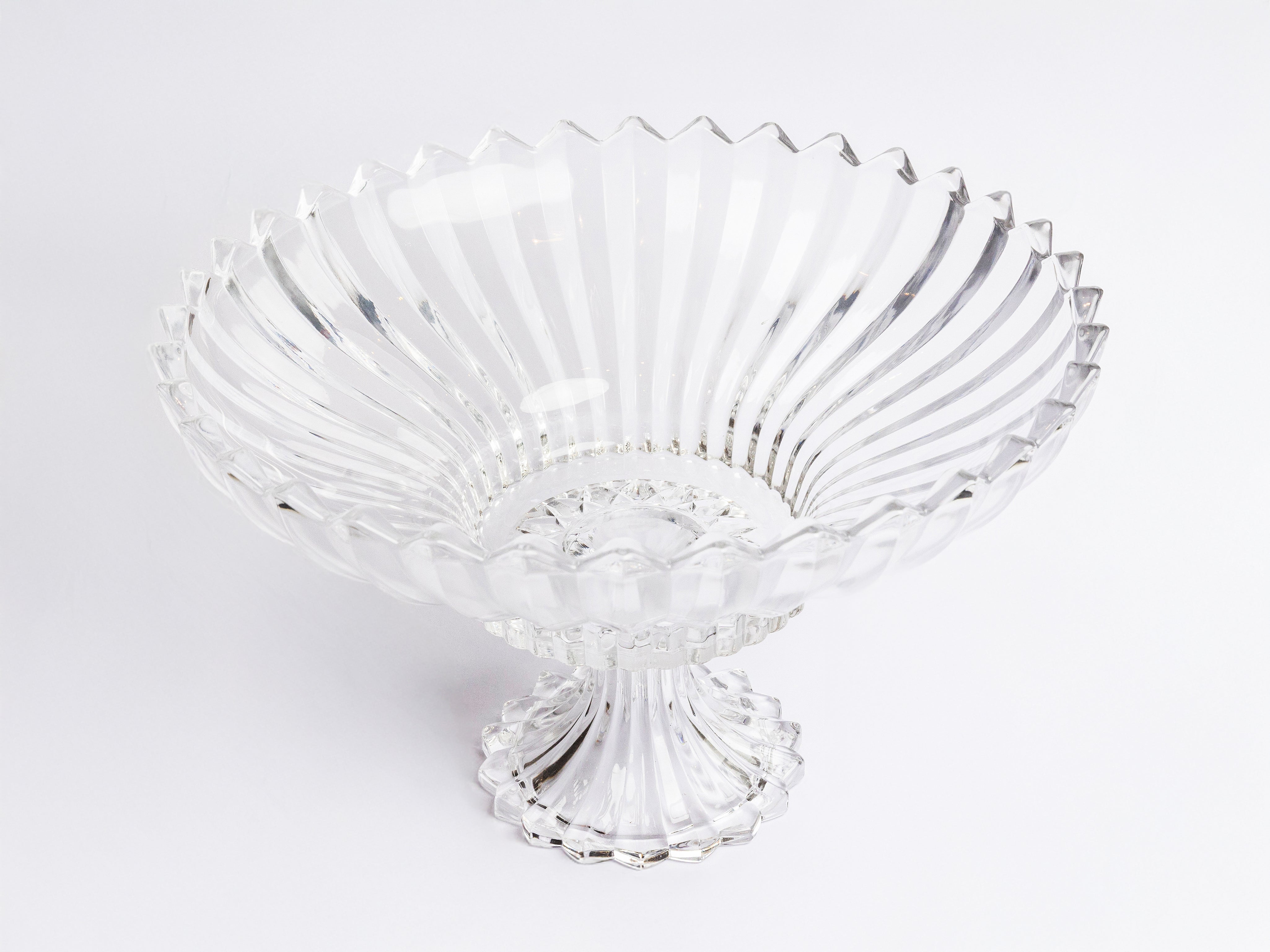 ADELE CRYSTAL FOOTED ROUND BOWL