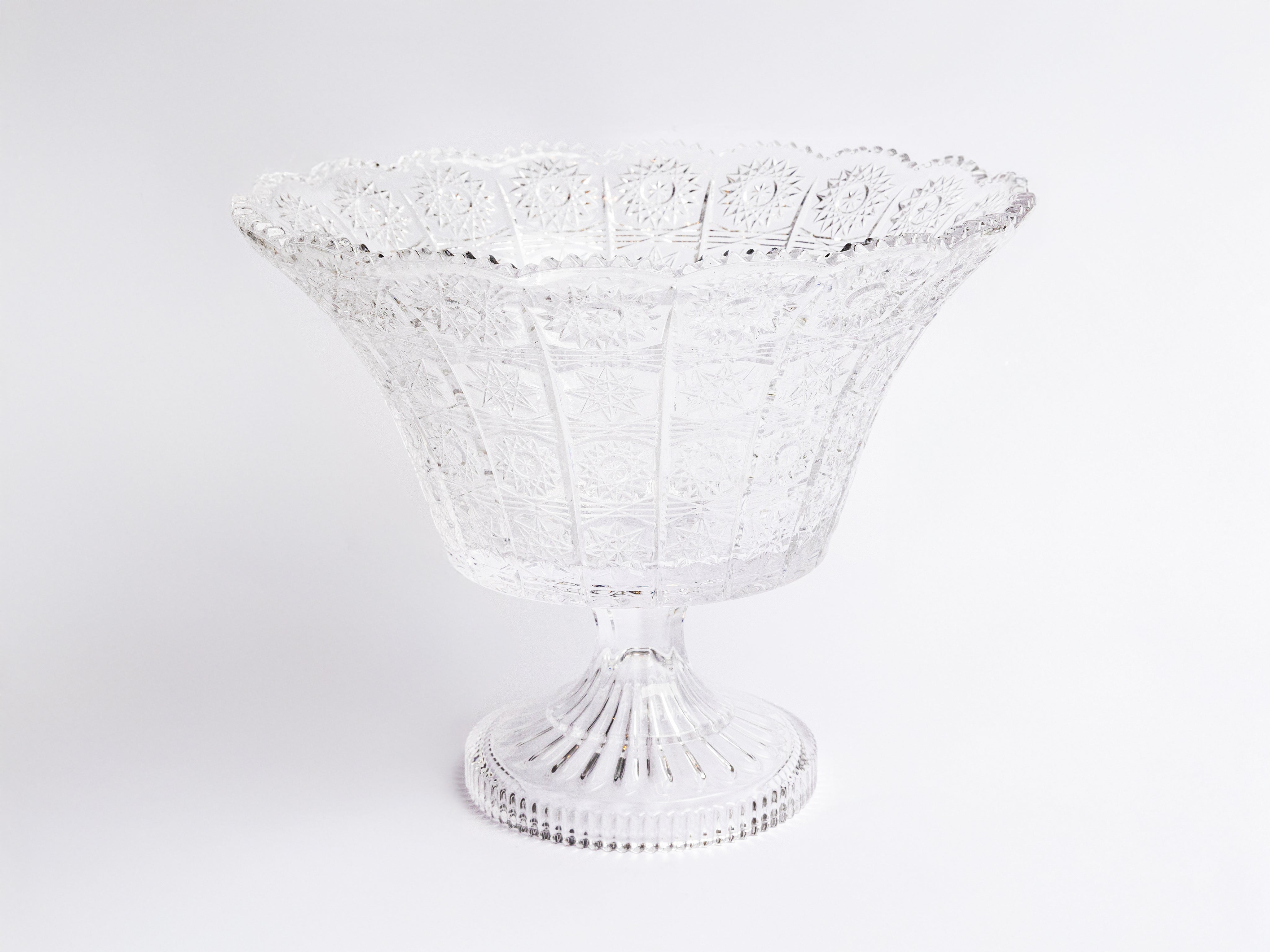 ORION CRYSTAL FOOTED ROUND BOWL