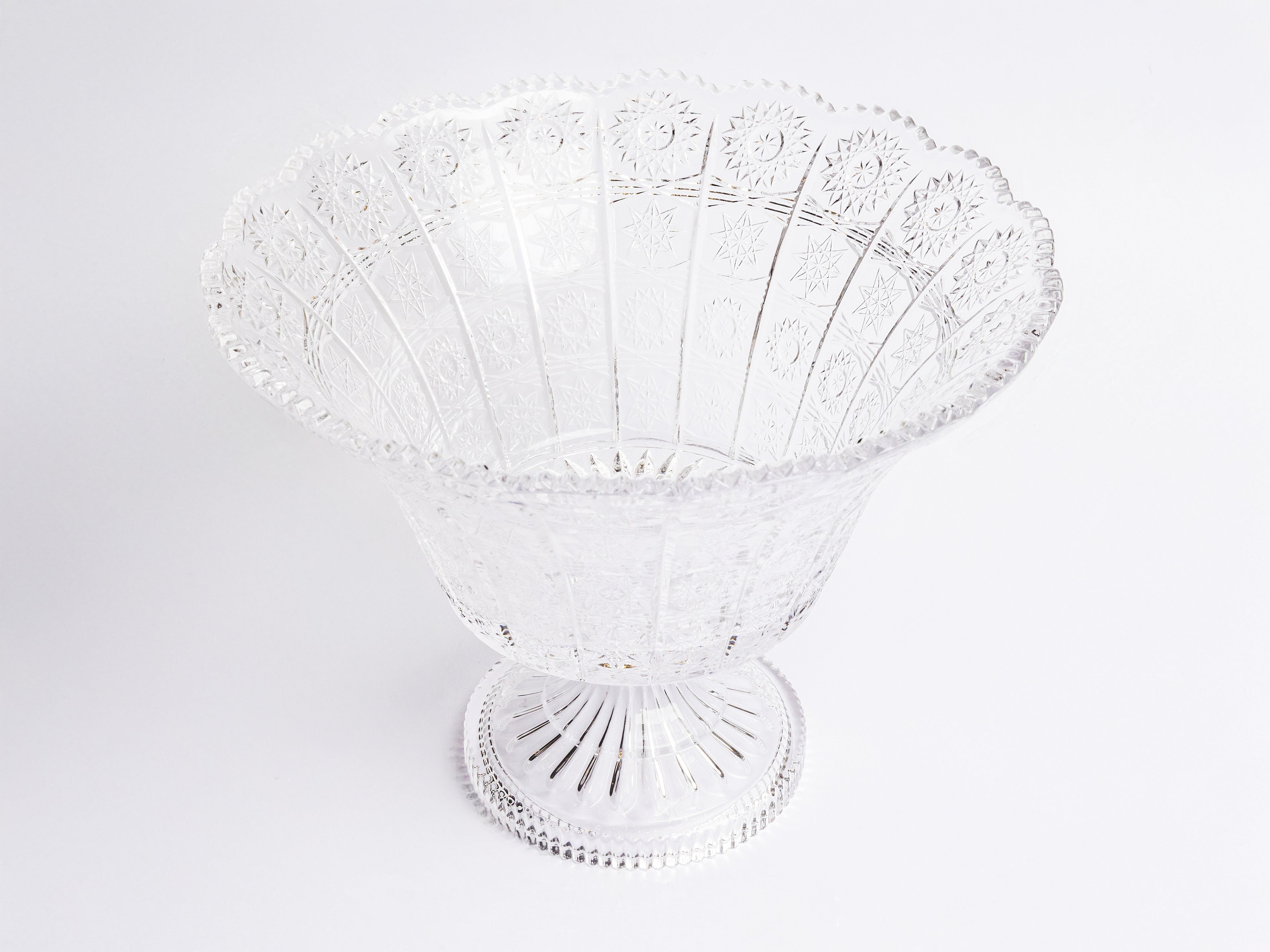 ORION CRYSTAL FOOTED ROUND BOWL
