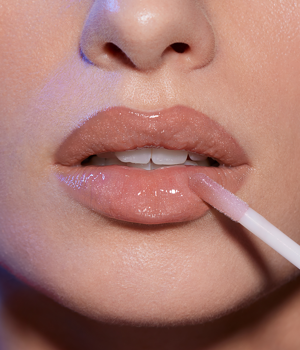 Evagarden Diamond Lip Gloss 849 Crystal Coral, close-up
