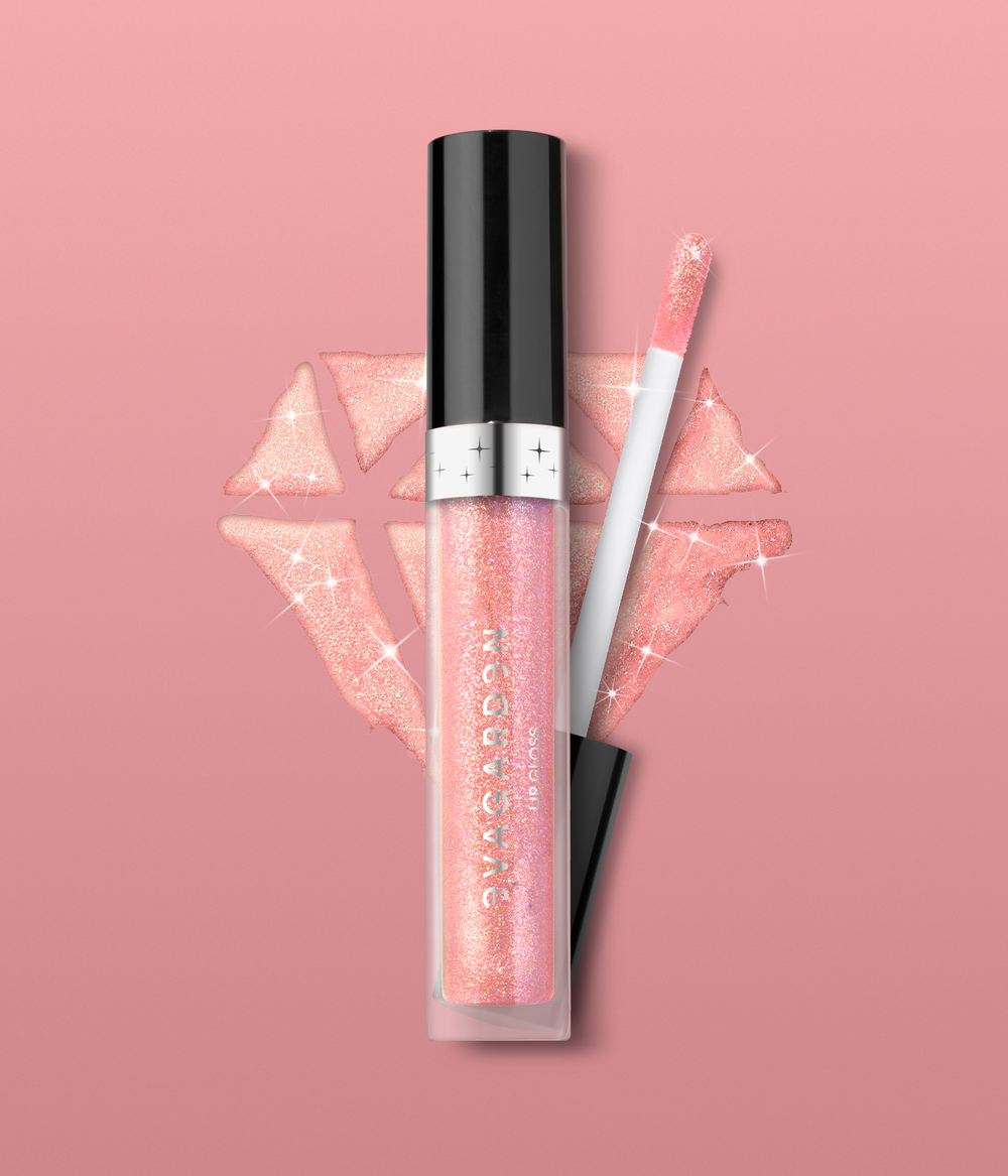 Evagarden Diamond Lip Gloss 856 Baby Pink, still life