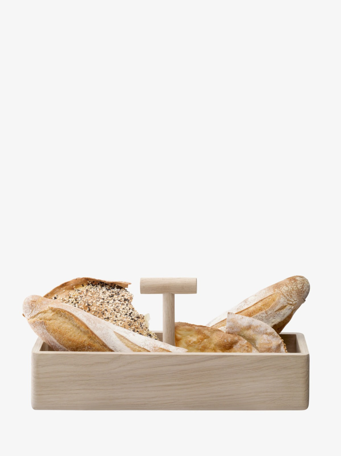 Dine Oak Bread Basket H16cm L35cm*W12cm