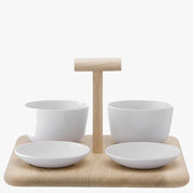 Dine Quad Set & Oak Base L26cm*W26cm