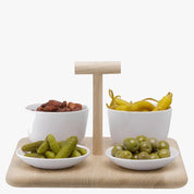 Dine Quad Set & Oak Base L26cm*W26cm