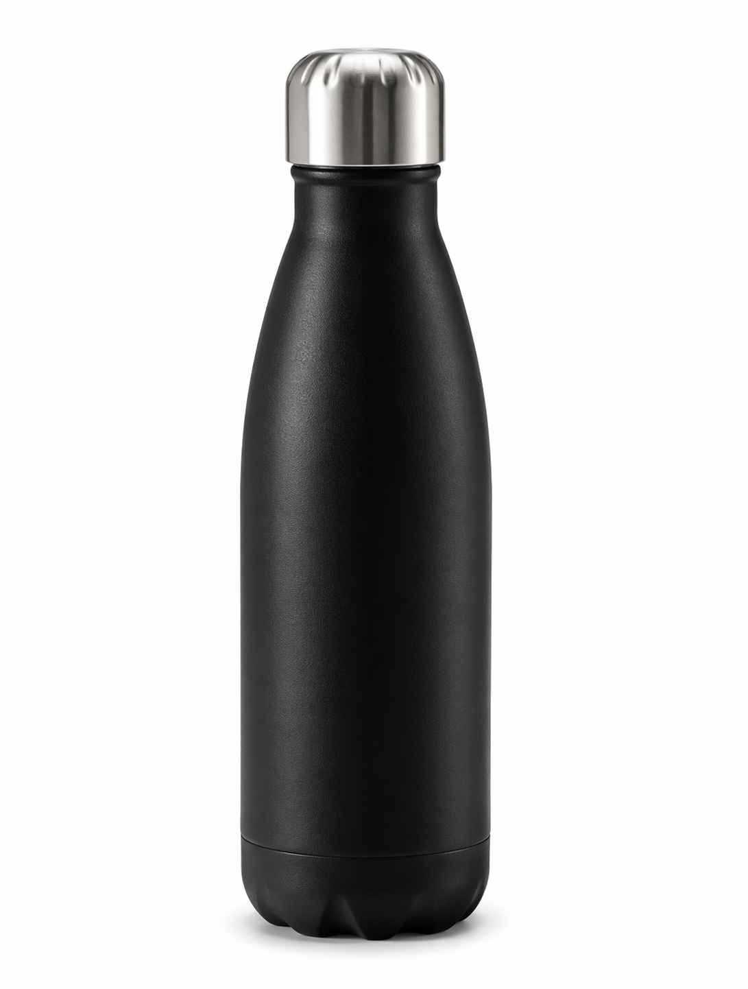 Double-walled vacuum flask in stainless steel matt black 500ml