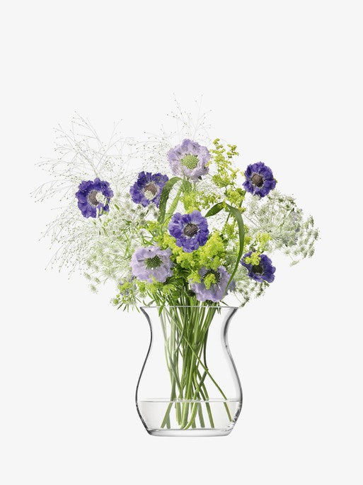 Flower Open Posy Vase H23cm Clear