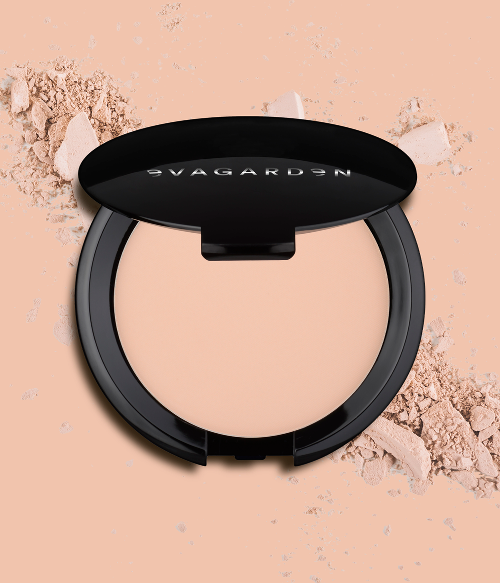 Evagarden Luxury Compact Powder 884 Soft Pink, still life