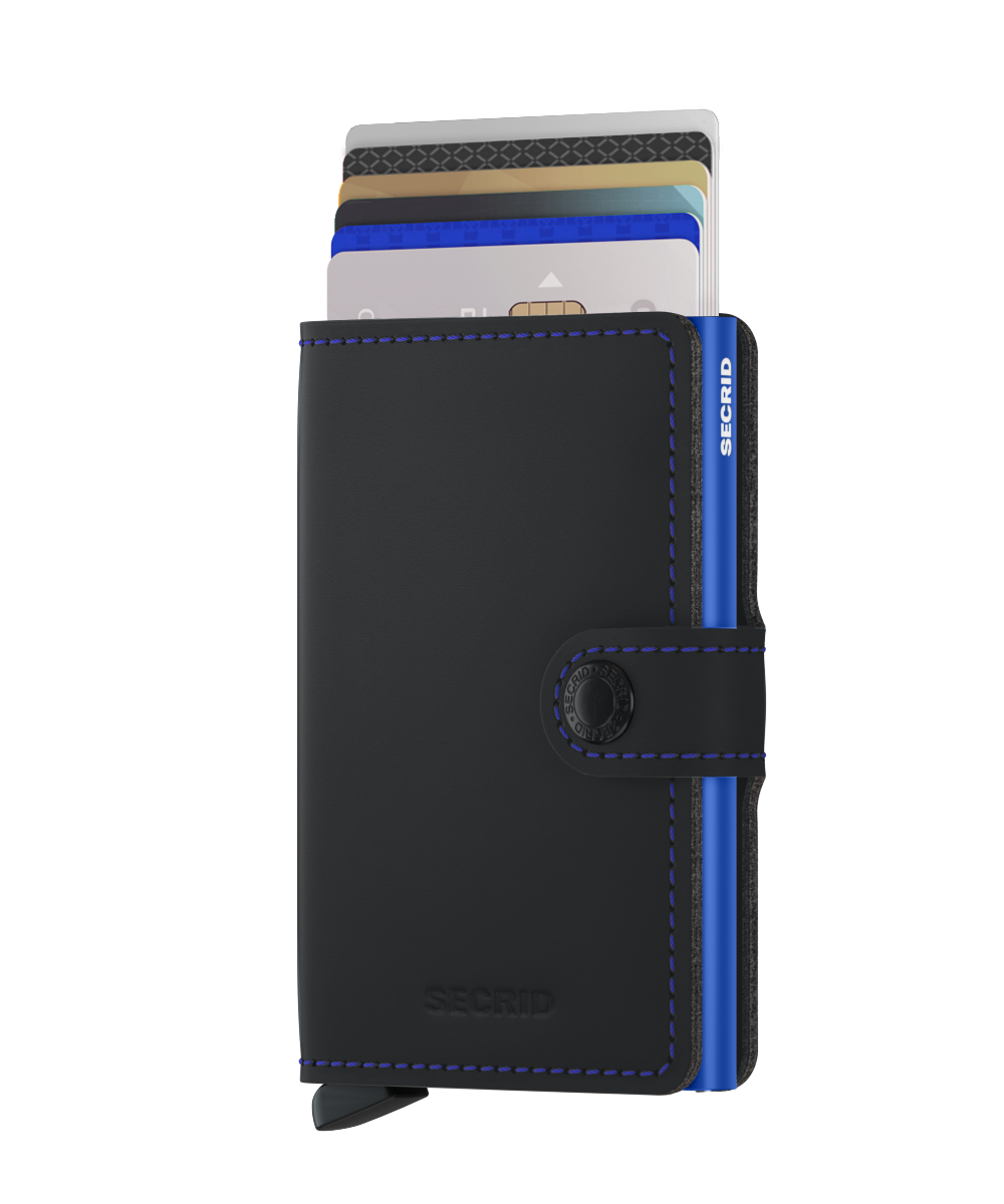 Miniwallet Matte MM-Black & Blue