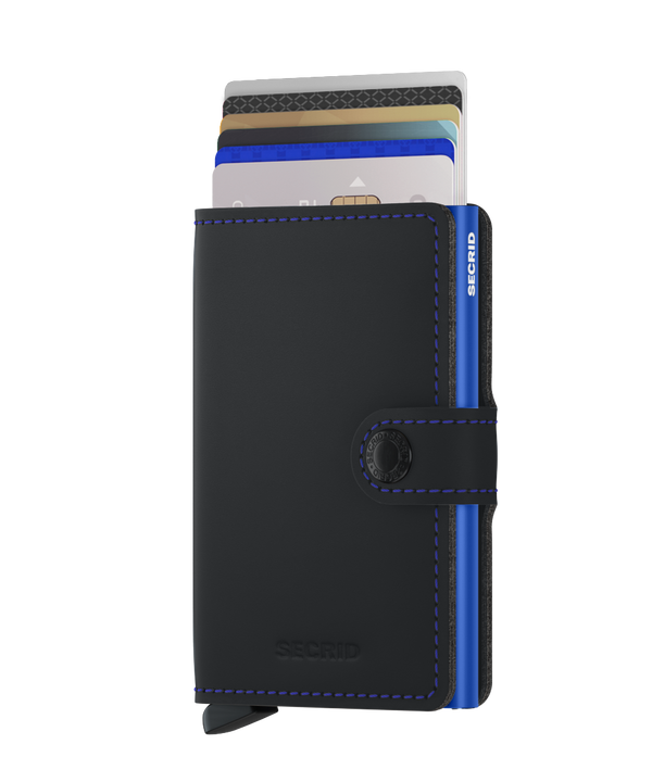 Miniwallet Matte MM-Black & Blue