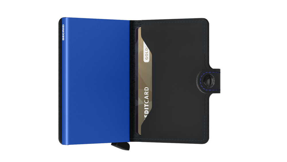 Miniwallet Matte MM-Black & Blue