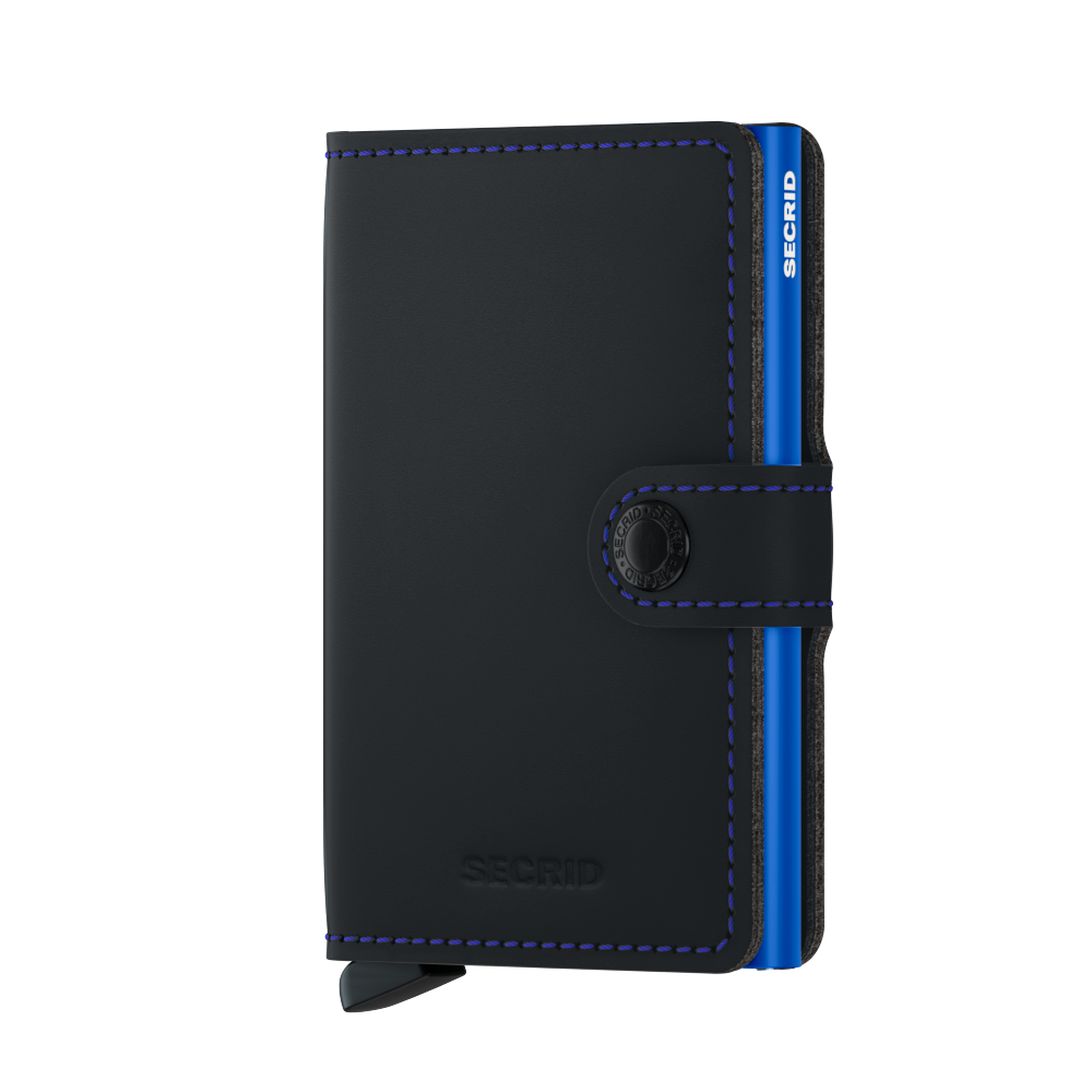 Miniwallet Matte MM-Black & Blue