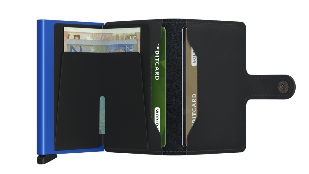 Miniwallet Matte MM-Black & Blue