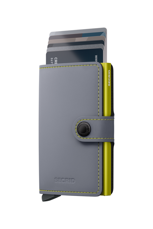 Miniwallet Matte MM-Grey & Lime