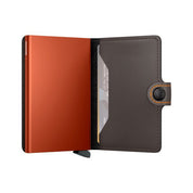 Miniwallet Matte MM-Truffle & Orange