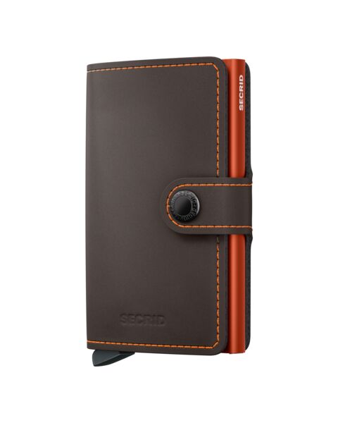 Miniwallet Matte MM-Truffle & Orange