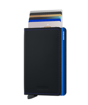 Slimwallet Matte SM- Black & Blue