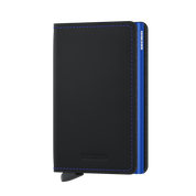 Slimwallet Matte SM- Black & Blue