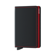 Slimwallet Matte SM-Black & Red