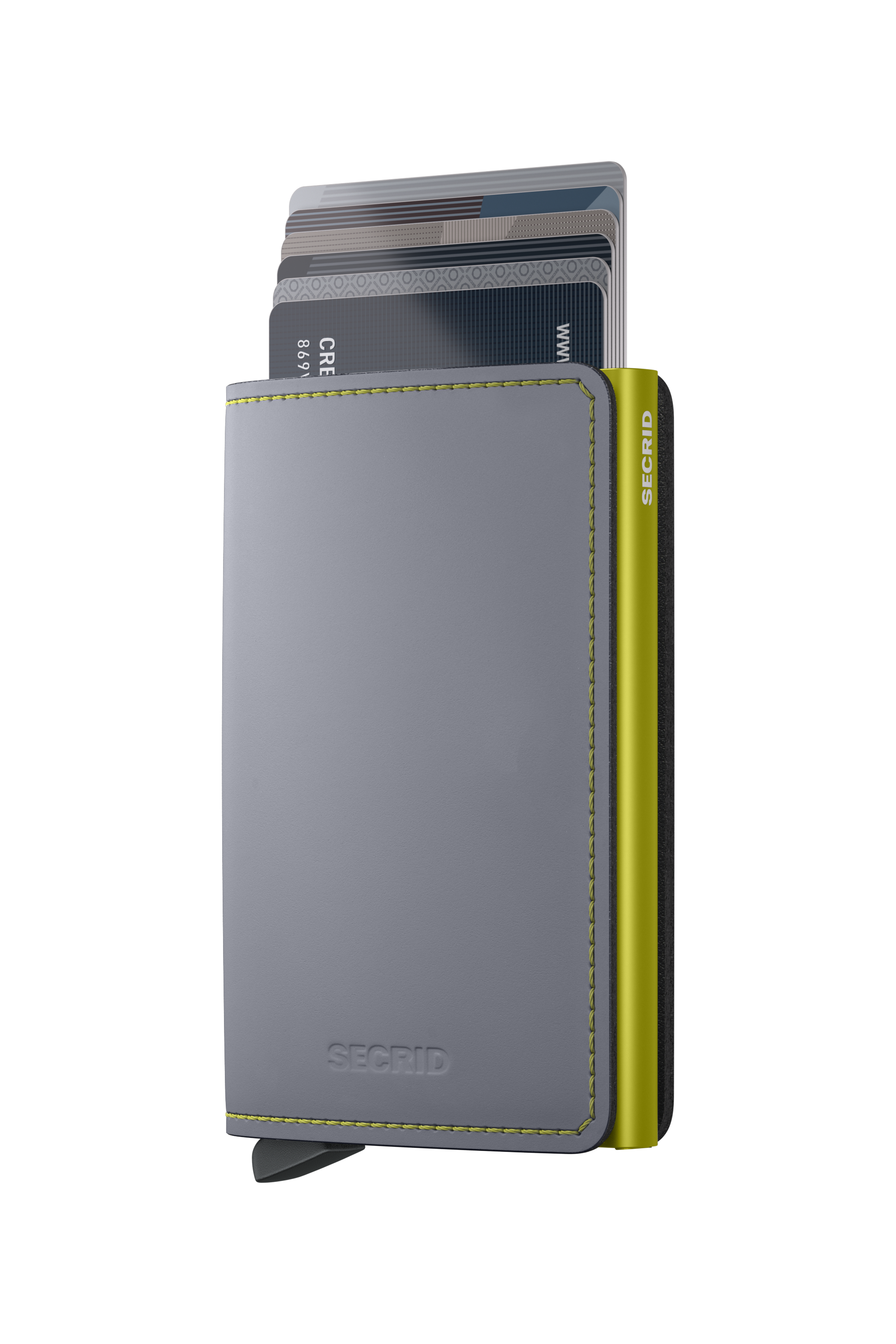 Slimwallet Matte SM-Grey & Lime