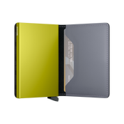 Slimwallet Matte SM-Grey & Lime
