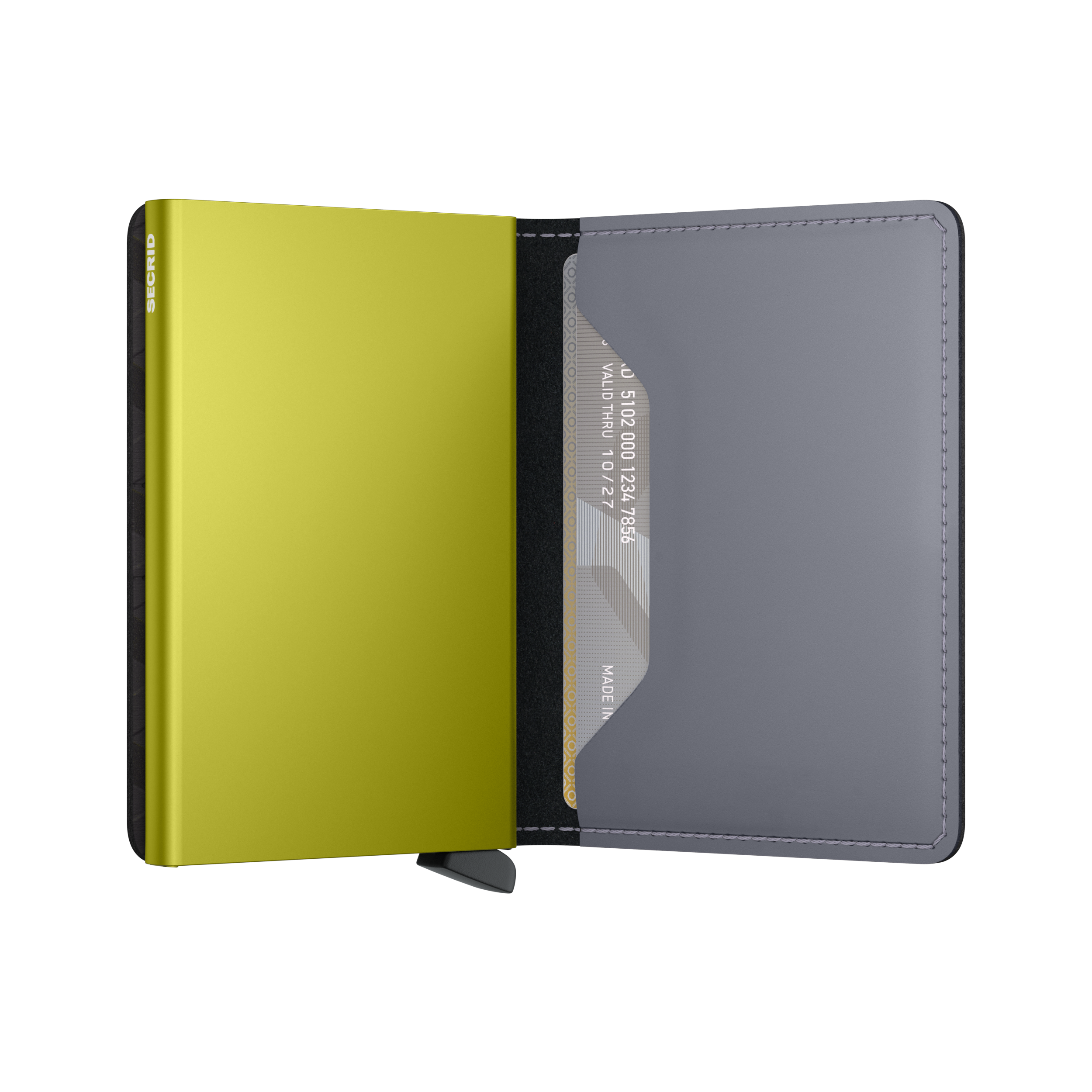 Slimwallet Matte SM-Grey & Lime