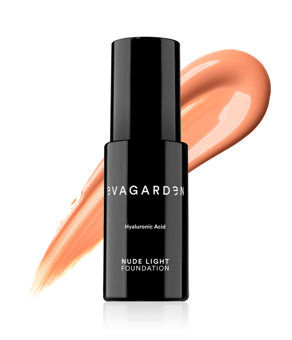 Evagarden Nude Light Foundation 284 Honey, still life