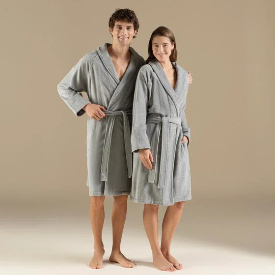 SOLID UNISEX BATHROBE