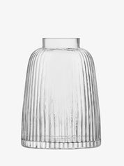 Pleat Vase H26cm Grey