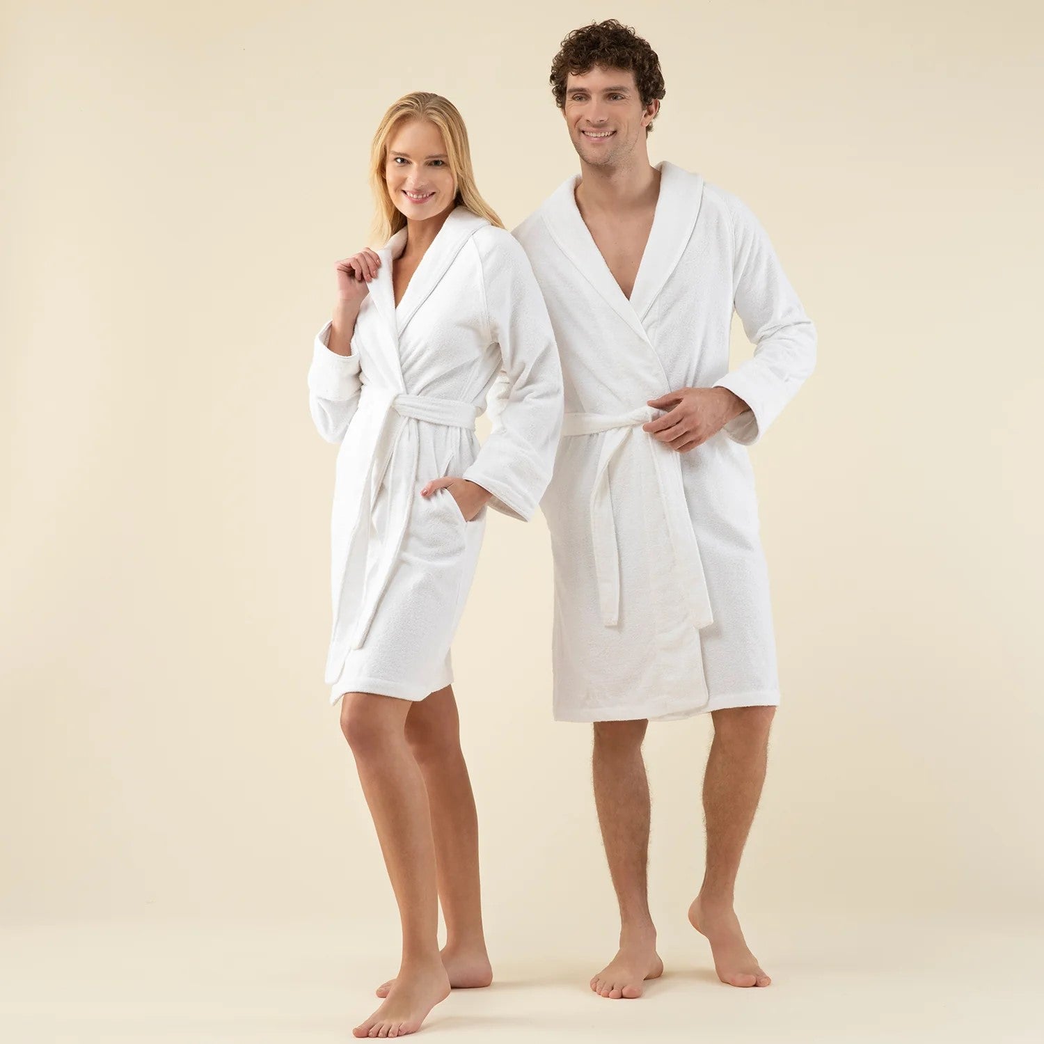 SOLID UNISEX BATHROBE