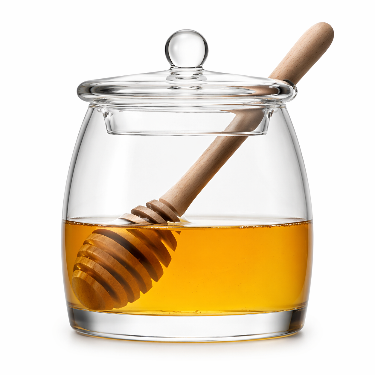 Serve_Honey_Pot_Oak_Dipper_H12.5cm_Clear.png