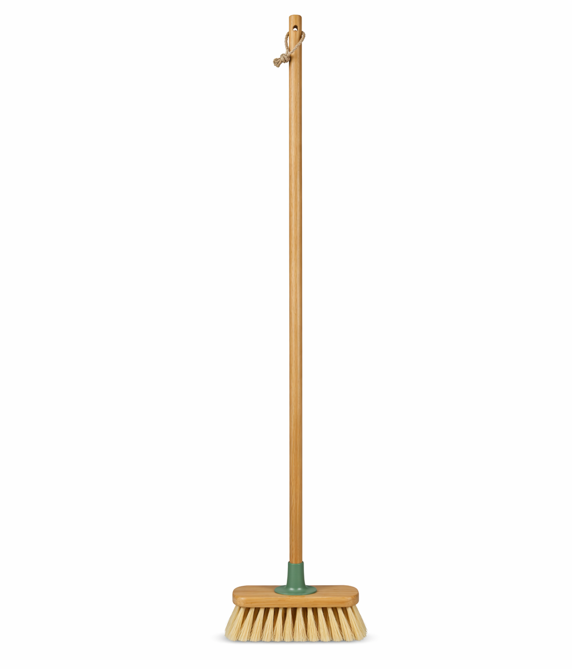 Sweeping broom with bamboo handle
